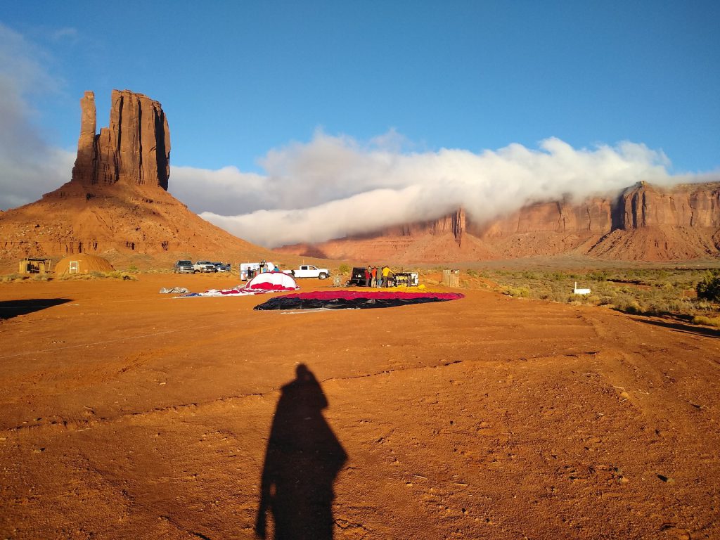 Clouds in Monument Valley